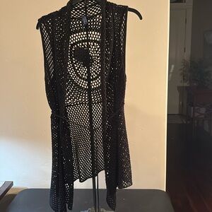 Indigo Sleeveless Sweater Vest